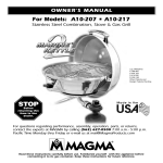 Magma A10-207 Owner`s manual