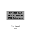APC RAID Subsystem SCSI-SATA II User manual
