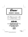 Rampage ACD-24 Owner`s manual