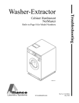 Alliance Laundry Systems SC30NC2 Service manual