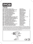 Ryobi LCDI1802 User`s manual