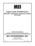 MFJ -941EK Instruction manual