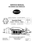 Wells WG-3036G Service manual