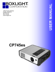 BOXLIGHT CP745es User manual