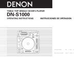 Denon S1000 - DN Scratch DJ Table Top CD Operating instructions