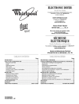 Whirlpool WGD8300SW2 Use & care guide