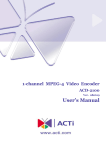 ACTi ACD-2100T User`s manual