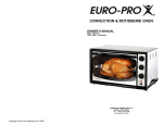 Euro-Pro Convection Toaster Oven Owner`s manual