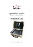Beam RST825 SatRADIO Installation manual