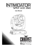 Chauvet Spot LED 350 User manual