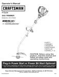 Craftsman INCREDI-PULL 316.791840 Operator`s manual