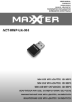 MAXXTER ACT-WNP-UA-05 User manual