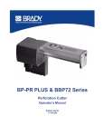 Brady BBP72 Series Operator`s manual