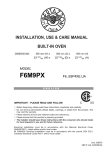 Bertazzoni F6M9PX Specifications