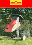 Wolf Garten SDE 2500 Instruction manual