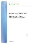 Exabyte MAGNUM 1X7 LTO AUTOLOADER Product manual