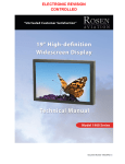 Rosen Aviation WideScreen 7001 Specifications