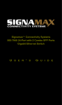 SignaMax 065-7940 User`s guide