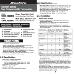 Braeburn 1200NC Specifications