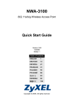 ZyXEL Communications NWA-3100 User`s guide
