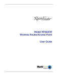 Multitech RF802EW User guide