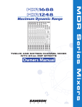 Samson MDR1248 Specifications