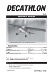 Seagull Models DECATHLON ARTF Specifications