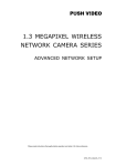 Push Video MEGAPIXEL WIRELESS NETWORK CAMERA SERIES Specifications