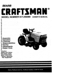 Craftsman 917.255890 Owner`s manual