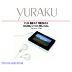 YURAKU YUR.BEAT MEDIAX - Instruction manual