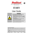 ProStart CT-3271 User guide