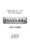 ESI MAYA44e User`s guide