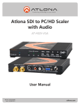 Atlona AT-3GSDI-HD User manual