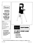 Craftsman 113.243411 Owner`s manual