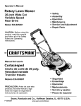 Craftsman 536.885601 Operator`s manual