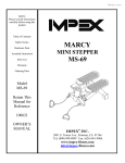 MPEX MARCYMS-69 Owner`s manual