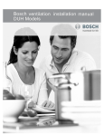 Bosch DUH30152UC Installation manual