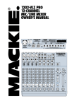 Mackie 1202 Owner`s manual