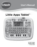 VTech Little Apps Tablet User`s manual