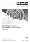 Miele T 4472 Operating instructions