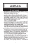 Digital PS-2000B Series Installation guide