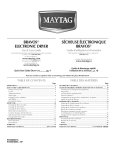 Maytag Bravos W10267625A - SP Use & care guide