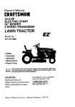 Craftsman EZ3 917.271090 Owner`s manual