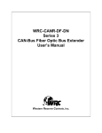Western Reserve Controls WRC-CANR-DF User`s manual