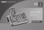 Uniden DECT2080-3 - DECT Cordless Phone Specifications