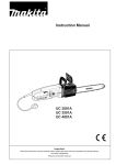 Makita UC 4001A Instruction manual