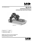 MK Diamond Products MK-101 Operating instructions