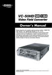 Edirol VC-50HD Owner`s manual