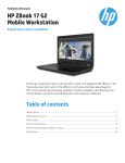 HP ZBook 17 Specifications