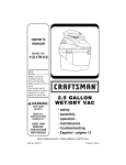 Craftsman 113.176110 Owner`s manual